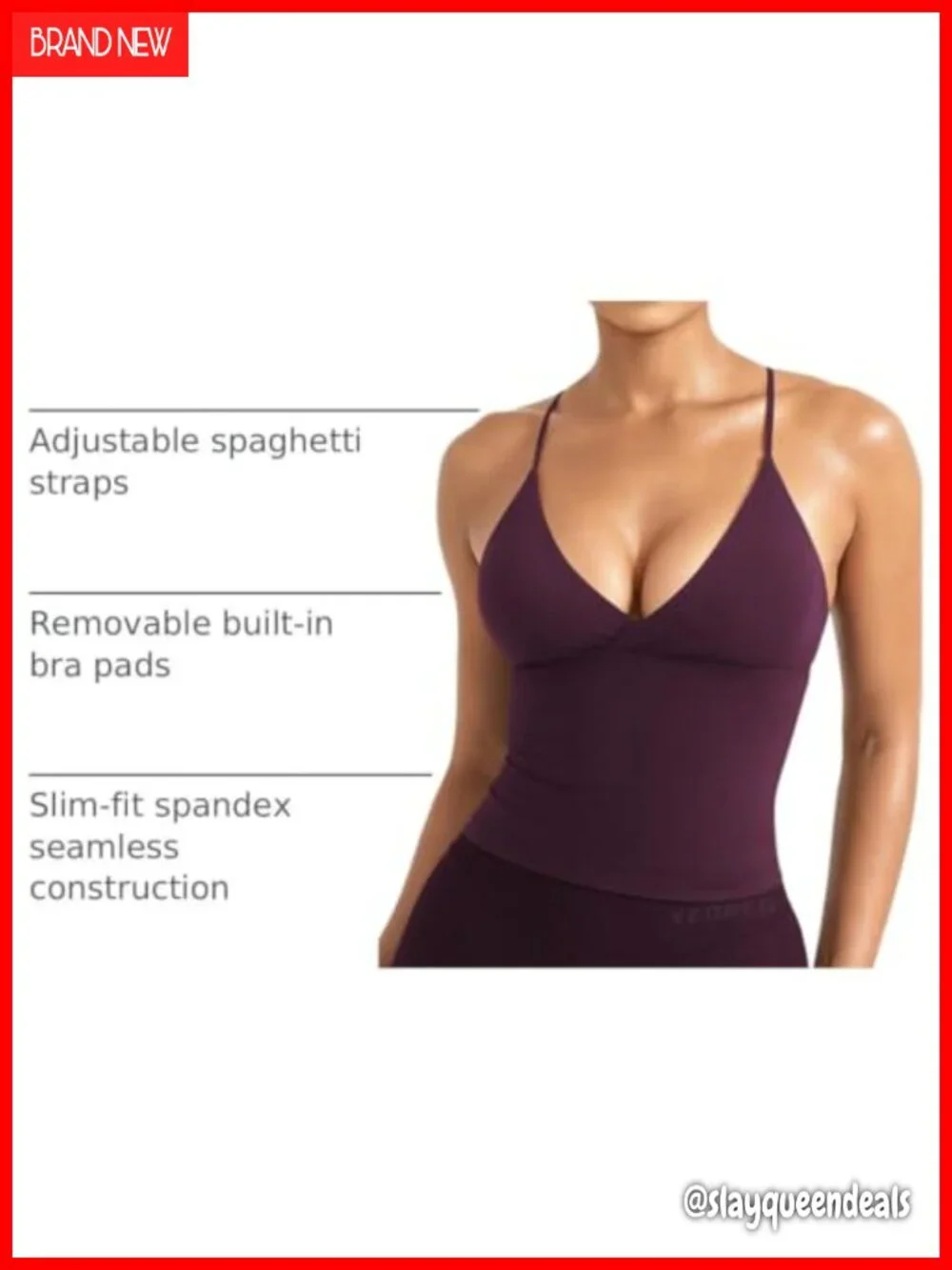 Slim Fit Seamless Workout Tank Top Twist Front Sports Bra Open Back